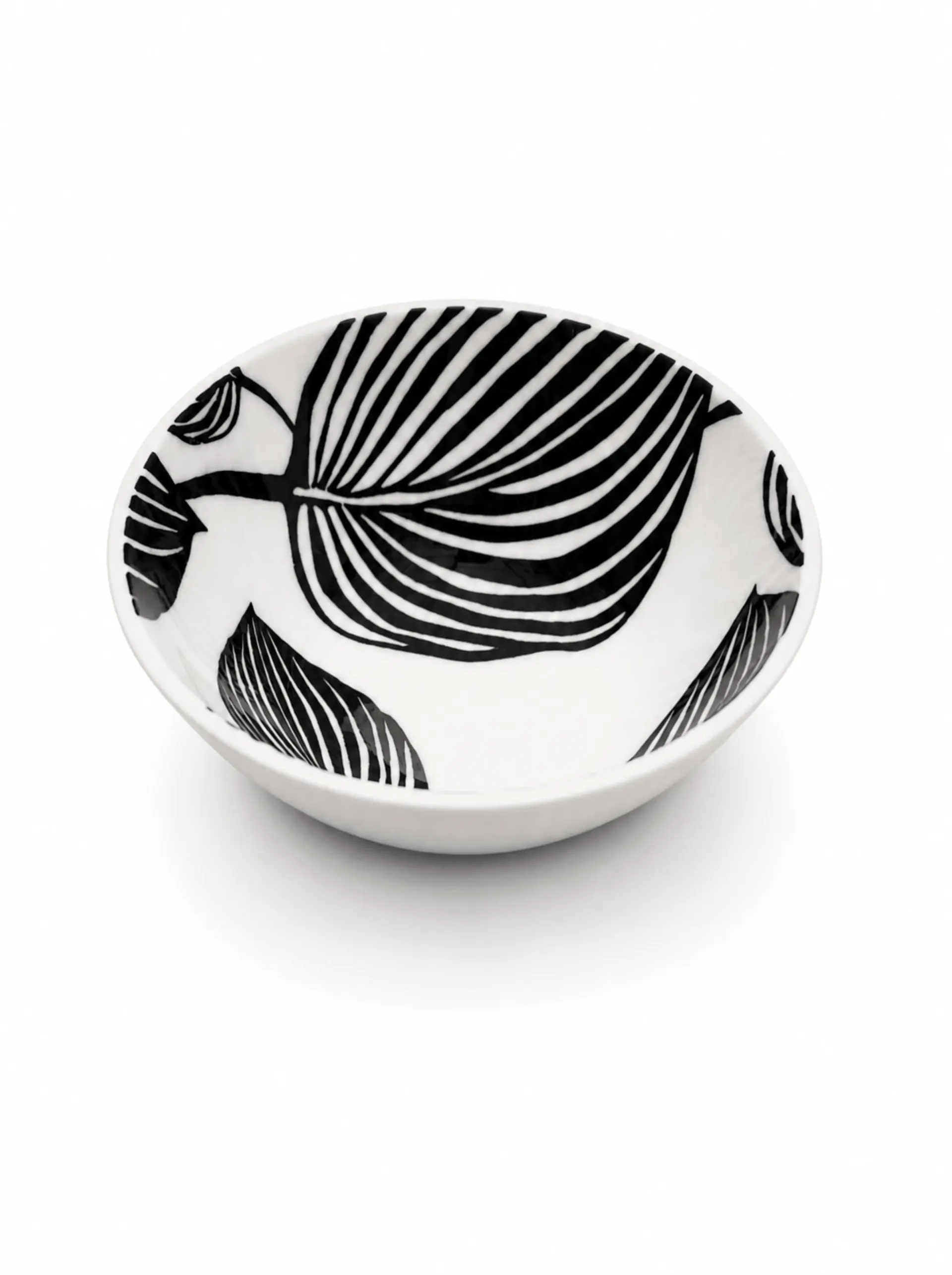 پیاله طرح برگ از جنس Fine Porcelain